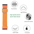 Miniatyrbilde 4 av 5: Justerbar nylon klokkearmbånd erstatningsstropp for Suunto7 Spartan - oransje