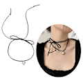 Pikkukuva 2 / 5: Sydänriipus kaulakoru Choker Kaulaketju Ketju Elegantti Soliskuoppa Ketju Kaulakoru