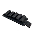 Miniatyrbilde 1 av 5: Nylon hagleammunisjonsholder med selvklebende bakside, 6 skudd, 1 stk, svart)