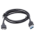 Miniatyrbild 2 av 4: 2x USB 3.0 Power Data Sync Laddningskabel för Toshiba Hårddisk