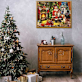 Miniatyrbillede 2 af 3: Puslespil Julekalender Æske Jule Nedtælling Kalender Puslespil-Q1096