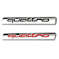 Miniatyrbillede 3 af 4: Quattro Logo Metal Bagagerums Emblem Badge Sticker Dekoration Til A4l A6l Mengxi black