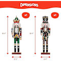 Miniatyrbilde 4 av 5: 2 Store Trefigurer Jule-Nøtteknekker Soldat Med Stativ, 30cm - Tradisjonell Juledekorasjon - Sterk & Premium Kvalitet