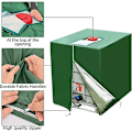 Miniatyrbillede 2 af 5: 1000l IBC Tank Dæksel, 2 Stykker 420d Vandtank Dæksel, Anti-UV Støvsikkert IBC Tank Container Dæksel, IBC Tank Beskyttelsesdæksel Med Lynlås (116 X 100 X 1