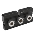 Miniatyrbillede 1 af 3: 3-i-1 træbearbejdningshul-lokalisator 8mm/10mm hulguide dyvling jig punch lokalisator sort 1stk