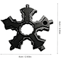 Miniatyrbillede 2 af 5: Snowflake Multi Tool - Bærbar, håndholdt kortflaskeåbner nøglering til cykling og cykel