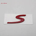 Miniatyrbillede 1 af 5: Bagmærke til Cayenne S Bogstav Logo Bagklap Bagklap Navneskilt Emblem 52 x 24 red