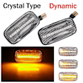 Miniatyrbilde 1 av 5: 2 stk dynamiske sidemarkør repeater blinklys lampe til Nissan Maxima Almera til Pulsar N15 Cefiro A32 1995-2000