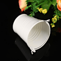 Miniatyrbillede 3 af 3: 8 stk. 8 stk. Miniature Tinplate Spand Miniature Blomsterspand Tinplate Blomsterspand Mini Planter Spand Til Hjemmet (beige)