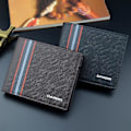 Miniatyrbillede 4 af 5: Elegant Minimalistisk Tegnebog med Flere Rum og Slidstærkt Kort Etui black