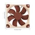 Miniatyrbillede 4 af 5: 3D-printer køleventilator 3,6x3,6 tommer varmeafledningsventilator 5v lydløs køler