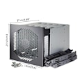 Miniatyrbillede 4 af 5: Rustfrit stål harddiskbakke rack Sata Hdd harddisk bur adapter beslag