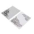 Miniatyrbild 3 av 5: Plastpräglingsmapp Clear Concave Convex Texture DIY Craft Mallar - 2 st för inbjudningar, kuvert, kort
