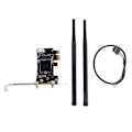 Miniatyrbillede 1 af 5: Trådløst kort til Pcie-1x til Ngff-ekey Pcie bærbar pc Wifi Wlan kort adapter