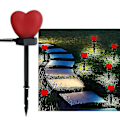 Miniatyrbilde 3 av 5: Solcelle Jordplugg Lys Utendørs Hage Hjerteformet Hage Lys Led Landskap Valentinsdag (2stk)