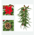 Miniatyrbild 3 av 5: Julgransdekorationer Simulerad Girlang Jul Dörrdekoration Jul Hem Väggdekoration