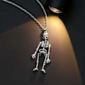Pikkukuva 2 / 5: Personoitu ystävyyskaulakoru Halloween Goth Skull -kaulakoru Punk -kaulakoru