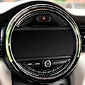 Miniatyrbilde 4 av 5: Ekte karbonfiber for Mini Cooper F55 F56 konsollnavigasjonsskjermramme