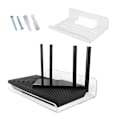 Miniatyrbild 5 av 5: Wifi-router förvaringsställ väggmonterad hållare för hem sovrum vardagsrum kontor Mini PC DVD-spelare stativ nätverksanslutningsfäste