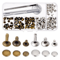 Miniatyrbild 1 av 5: 25 Kit Canvas Snap Set 100 st 15mm Rostfritt Stål Snap Button Press Studs