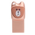 Miniatyrbilde 1 av 5: USB 2.0 Metall Tegneserie U Disk 64GB Flash-stasjon med Android Mobiltelefon Adapter