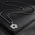 Miniatyrbilde 3 av 5: Blomsteranheng Halskjeder Rustfritt Stål Blomsteranheng Choker Blomstersmykker