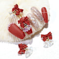 Pikkukuva 2 / 5: Kynsien koristelukorut Kristallikello Rusetti Kynsien koristeet Diy Kynsien koristeet Tarvikkeet Red