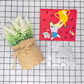 Miniatyrbillede 2 af 5: Trofæ Skæredøre Kulstofstål Prægedøre Skæres Til Kortfremstilling Scrapbooking