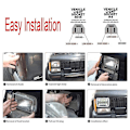 Miniatyrbillede 4 af 4: 5x7 tommer 7x6 tommer LED Forlygter Hi-lo Beam Halo DRL til Xj Wrangler Yj