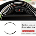 Miniatyrbilde 2 av 5: Ekte karbonfiber for Mini Cooper F55 F56 konsollnavigasjonsskjermramme