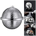 Miniatyrbillede 3 af 5: Te-si, te-infuser i rustfrit stål af fødevarekvalitet med lås - høj kvalitet. (sølv)(1 stk.)