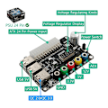 Miniatyrbillede 2 af 5: 6-port USB ATX24p strømforsynings breakout-kort  Justerbar spændingsknap Nulstilling