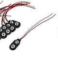 Miniatyrbillede 1 af 5: 10 stk. Snap 9V Batteriholder Klips På Spænder Stik Kabel med Ledning