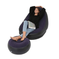 Miniatyrbilde 4 av 5: Lazy Aerate Sofa Utendørs Folding Oppblåsbar Sete Lomme For Stue Soverom Møbler Stol