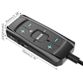 Miniatyrbilde 5 av 5: 3,5 mm ekstern lydkort Usb 3.0 7.1 Surround Sound 24-bit 96khz lydadapter