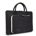 Miniatyrbilde 2 av 5: Lysegrå Laptop Sleeve for 17-tommers bærbar PC, Filtdatamasking med håndtak for