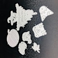 Miniatyrbillede 4 af 5: Halloween Spøgelse Græskar Metal Skæredør Skabelon Diy Scrapbooking Album Papir Kort Skabelon Form Embossing Håndværk Dekoration
