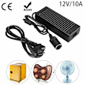 Miniatyrbillede 5 af 5: 220V til 12V Bilstrømsadapter Strømadapter 10A 120W 230 til 12 Volt Spændingsomformer
