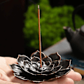 Miniatyrbillede 5 af 5: 2 stk. Lotus Røgelseholder Røgelseholder Med Askefanger Røgelse Tilbehør Til Hjem Og Kontor Dekoration