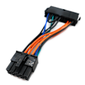 Miniatyrbillede 1 af 5: 24 P til 10p Atx-strømkabel (3,94 tommer 18awg) Atx Psu Hovedstrømadapterledning