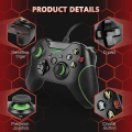 Miniatyrbillede 3 af 5: Kablet controller One Dual Vibration Usb Wired Game Controller Gamepad