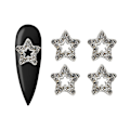 Miniatyrbild 2 av 5: 20 st 3D-stjärnor nageldekorationer strass kristall nagelkonst berlocker nageldekoration smycken A