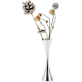 Miniatyrbilde 1 av 5: Blomster vase, liten dekorativ vase for bryllupssenterstykker, rustfritt stål, 5 x 5 x 17 cm