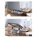 Miniatyrbillede 2 af 4: Foldbar bærbar computerholder køling bærbar tablet stand beslag til 10-17 tommer