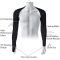 Miniatyrbillede 2 af 3: 4 Par Kølende Shawl Arm Sleeves Solbeskyttelse Med Fingerhul Til Golf, Kørsel, Ridning, Fiskeri