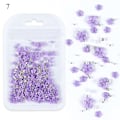 Miniatyrbillede 1 af 5: 200 stk 3D Akryl Krystal Blomst Perle Neglekunst Dekoration Sød Blandet Manicure 21