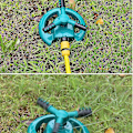 Miniatyrbillede 5 af 5: Havevandssprinkler, Automatisk Roterende Bærbar Plænesprinkler