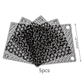 Pikkukuva 1 / 5: 5 kpl Pvc-tuuletinpölysuodatin Pc-pölytiivis kotelo Leikattava tietokoneverkko 50mm