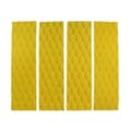 4 stk./sæt Surfing Front Traction Pad - sup Surfboard Deck Grip Mat Udskiftning Med Klæbemiddel (gul)