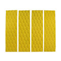 Miniatyrbillede 1 af 4: 4 stk./sæt Surfing Front Traction Pad - sup Surfboard Deck Grip Mat Udskiftning Med Klæbemiddel (gul)